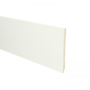 MDF Moderne plint 150x9 wit voorgelakt RAL 9010
