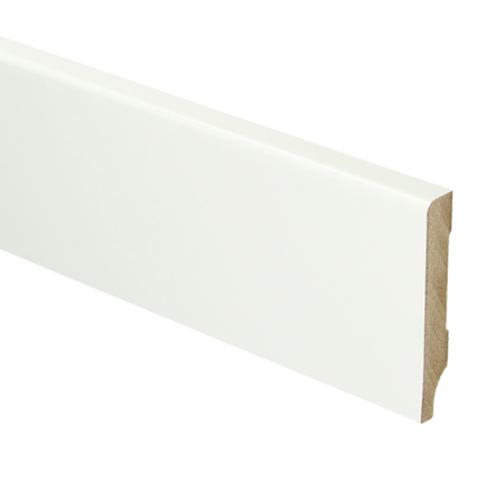 MDF Moderne plint 55x9 wit voorgelakt RAL 9016